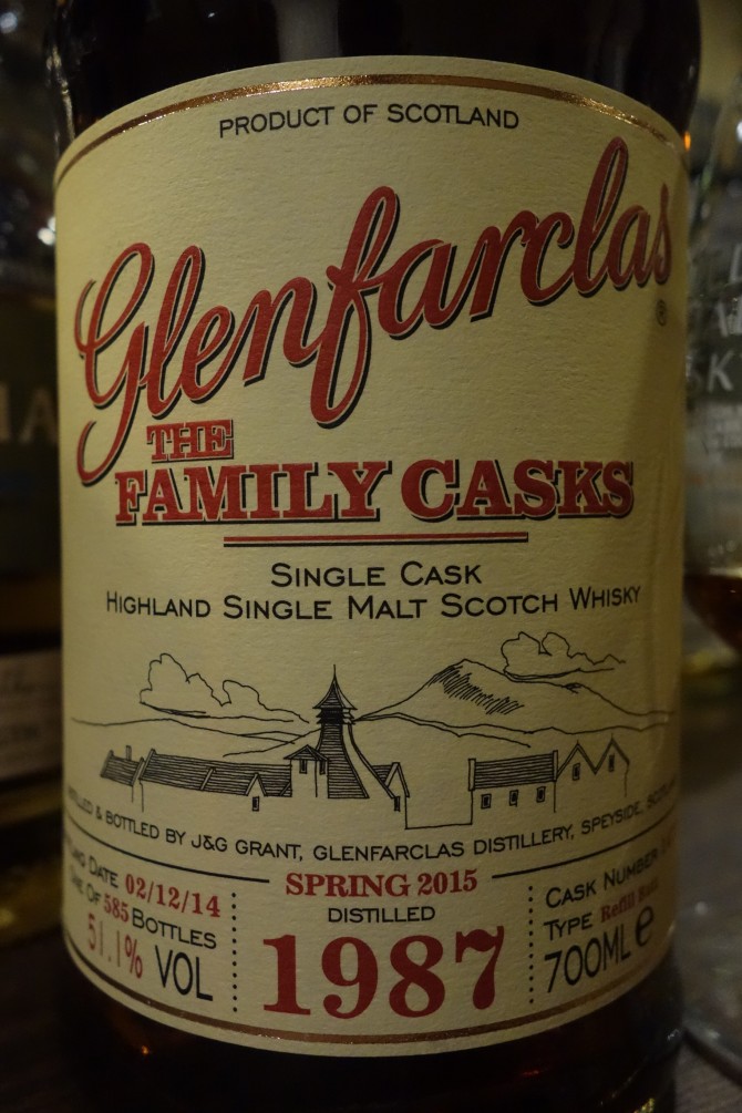 グレンファークラス GLENFARCLAS 1987-2014 27yo OB FAMILY CASKS #1477