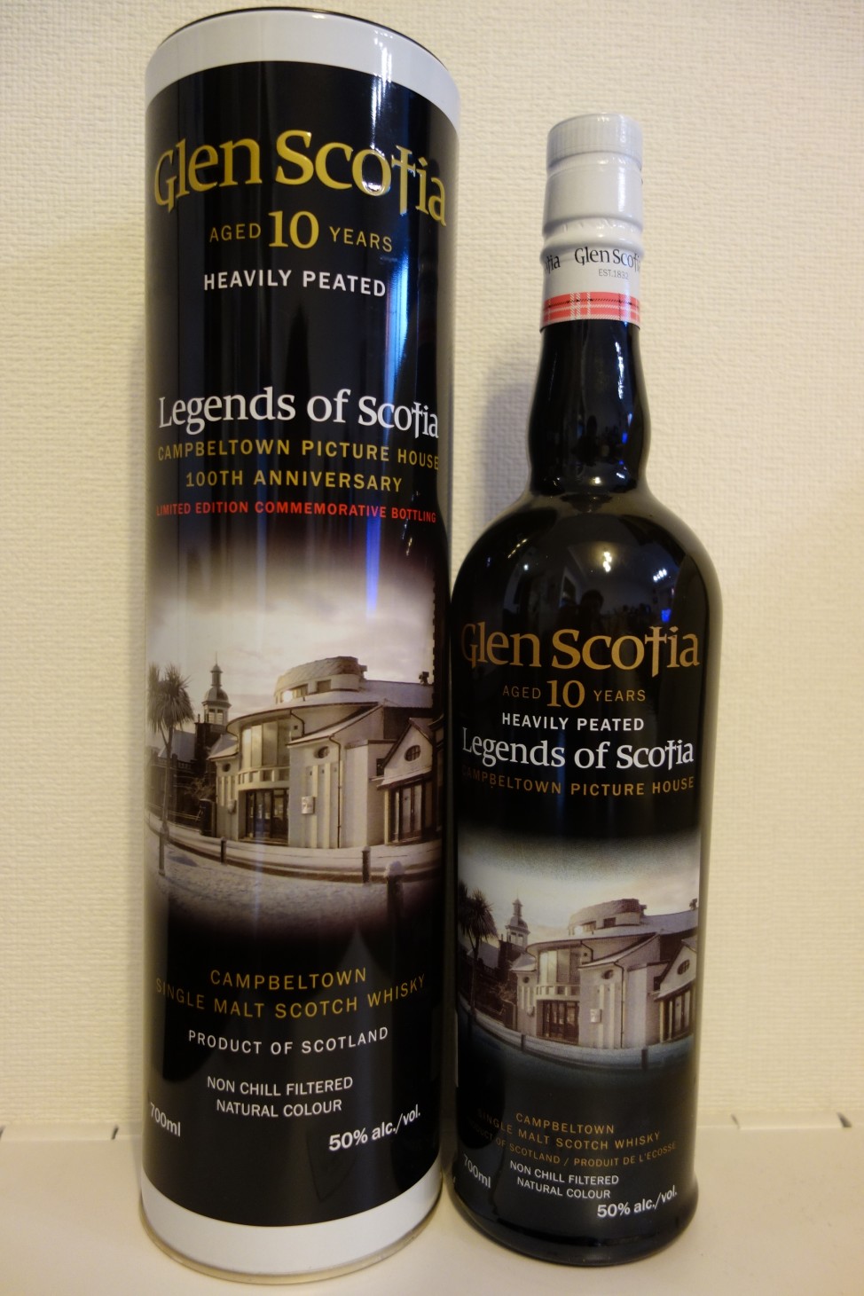 GLENSCOTIA 10yo OB "Legends of Scotia" Campbeltown Picture House 100th Anniversary