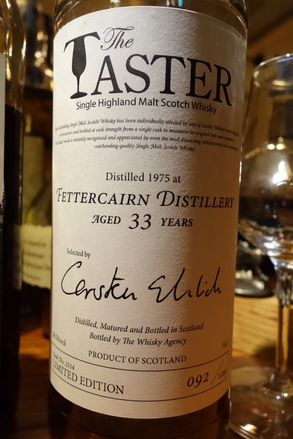 フェッターケアン FETTERCAIRN 1975 33yo Scotch Malt Sales "The TASTER" #2314
